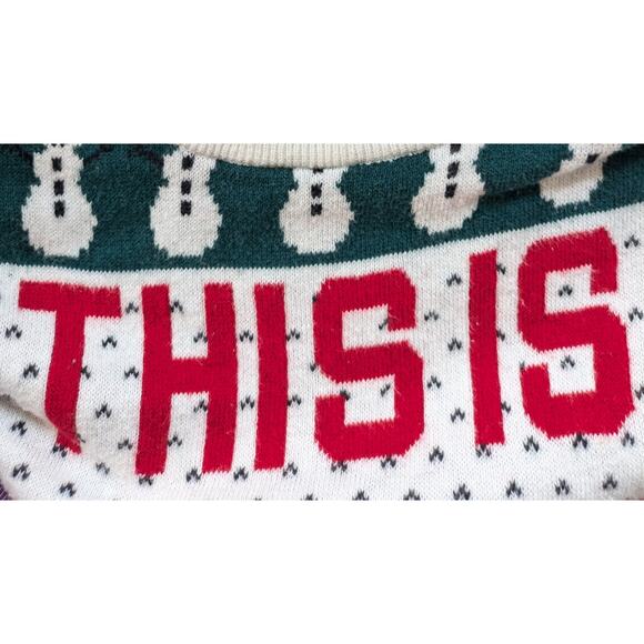 Aeropostale "This Is My Ugly Sweater" 100% Cotton Christmas Holiday Size Medium - Picture 9 of 11